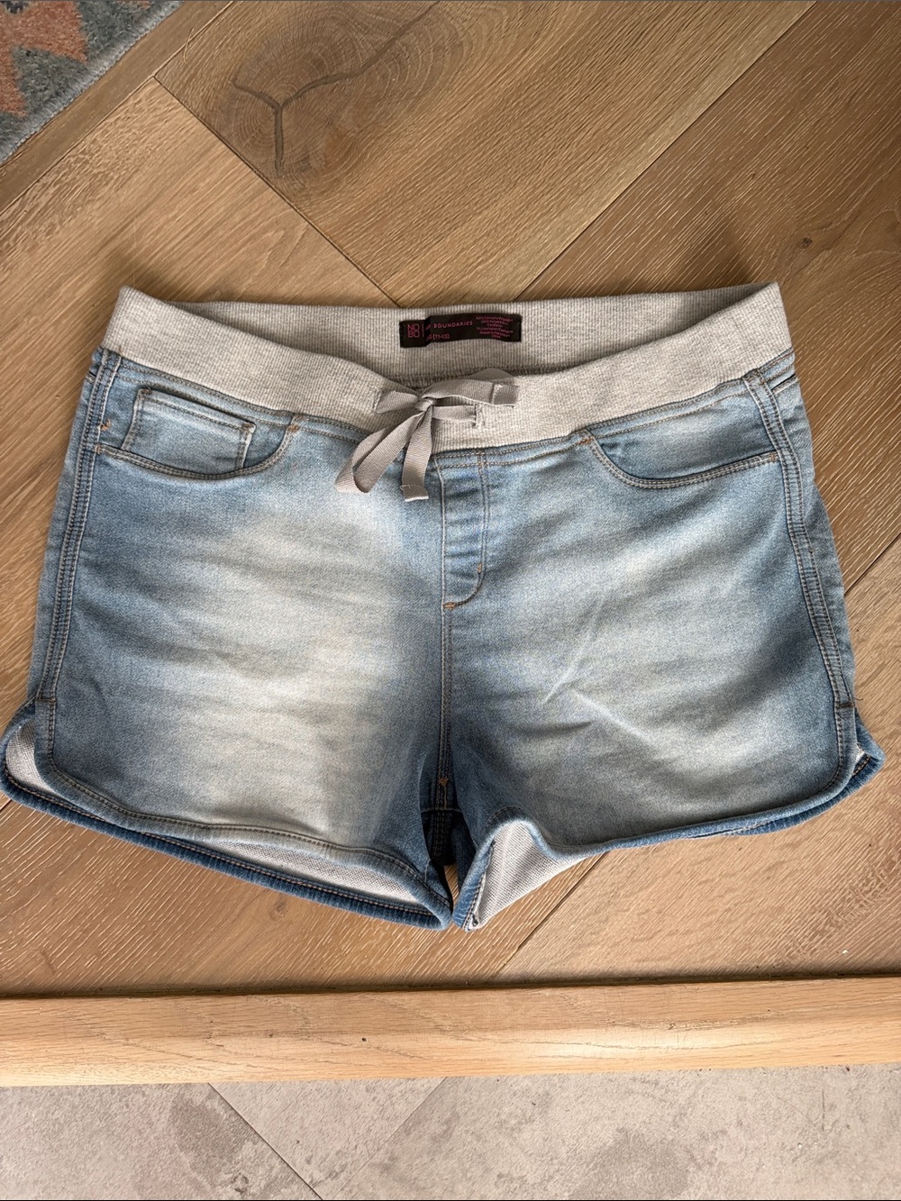 Light Wash Blue Women's Denim Lounge Shorts